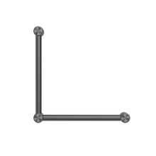 Mecca Care 32mm Ambulant Toilet Grab Rail 90 Degree 450X450mm Gun Metal