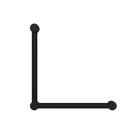 Mecca Care 32mm Ambulant Toilet Grab Rail 90 Degree 450X450mm Matte Black