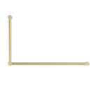 Mecca Care 32mm DDA Accessible Toilet Grab Rail Set 90 Degree 600X1000mm Brushed Gold