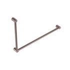 Mecca Care 32mm DDA Accessible Toilet Grab Rail Set 90 Degree 600X1000mm Brushed Bronze