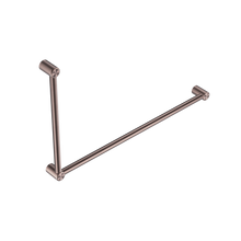 Mecca Care 32mm DDA Accessible Toilet Grab Rail Set 90 Degree 600X1000mm Brushed Bronze