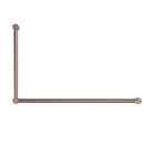 Mecca Care 32mm DDA Accessible Toilet Grab Rail Set 90 Degree 600X1000mm Brushed Bronze