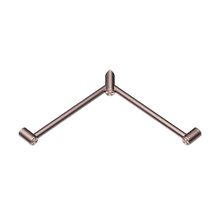 Mecca Care 32mm Wrap Around Corner Grab Rail 600X600mm Brushed Bronze