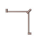 Mecca Care 32mm Wrap Around Corner Grab Rail 600X600mm Brushed Bronze