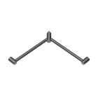 Mecca Care 32mm Wrap Around Corner Grab Rail 600X600mm Gun Metal