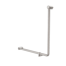 Mecca Care 32mm 90 Degree NZ4121 Accessible Toilet Grab Rail 750X750mm Brushed Nickel