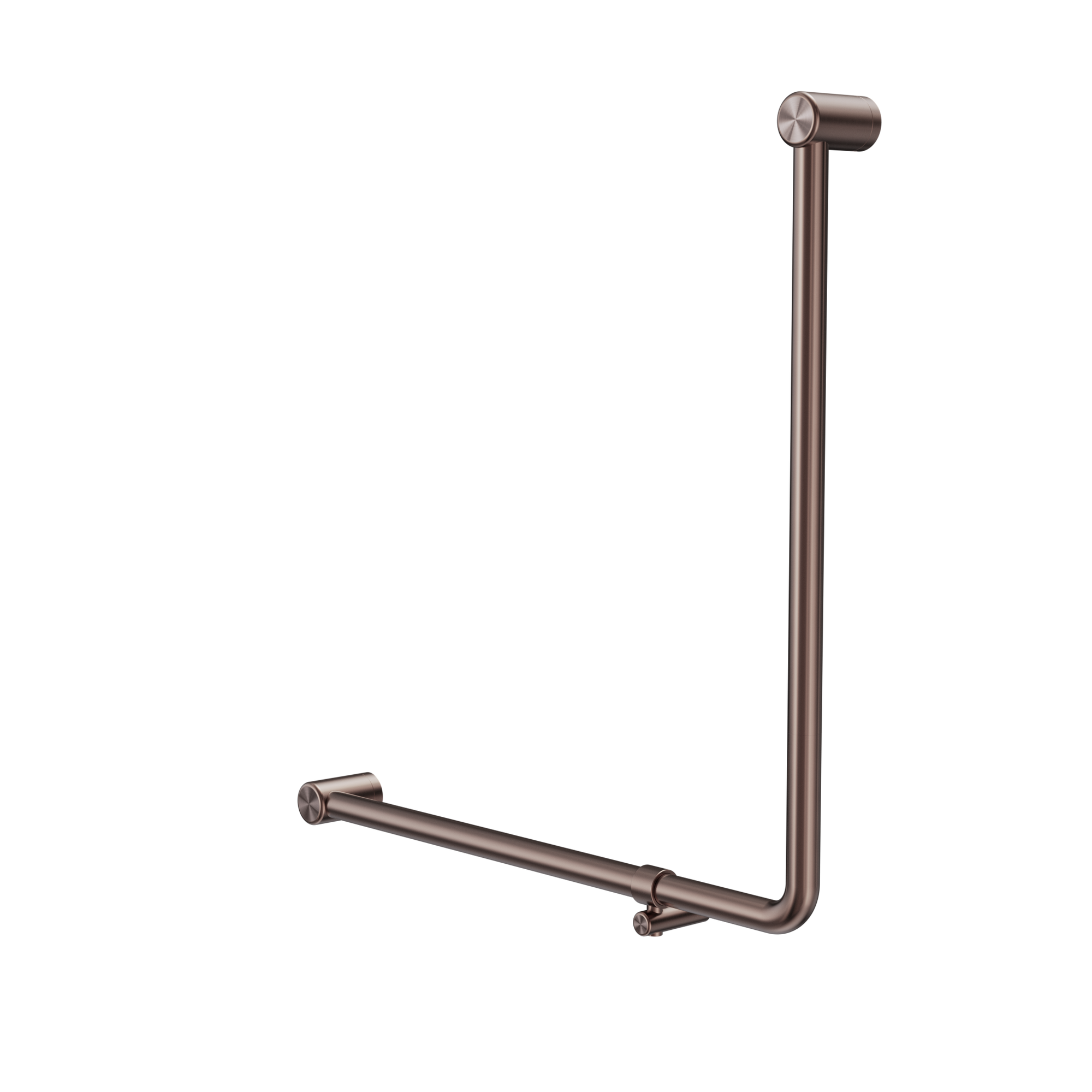 Mecca Care 32mm 90 Degree NZ4121 Accessible Toilet Grab Rail 750X750mm Brushed Bronze
