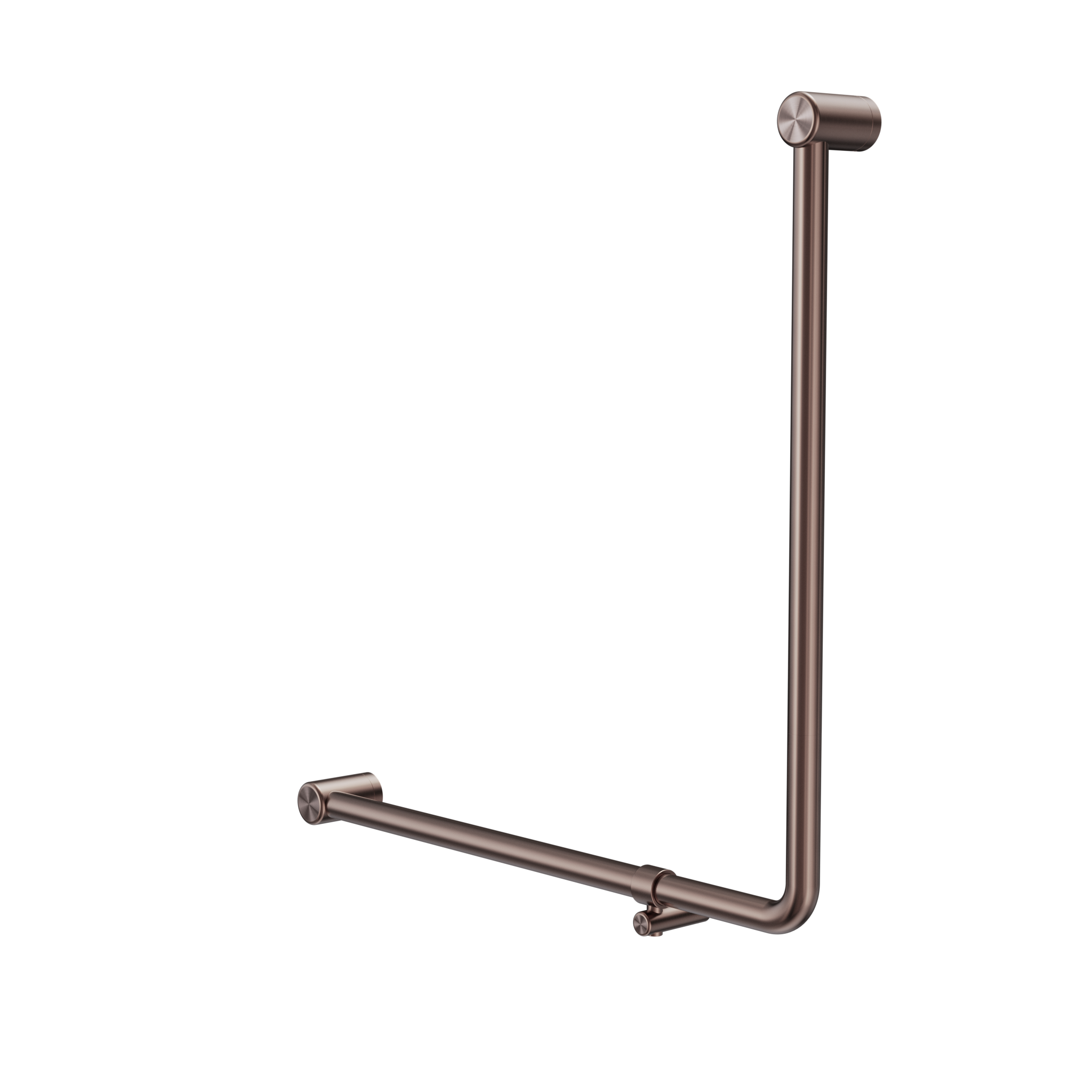 Mecca Care 32mm 90 Degree NZ4121 Accessible Toilet Grab Rail 750X750mm Brushed Bronze