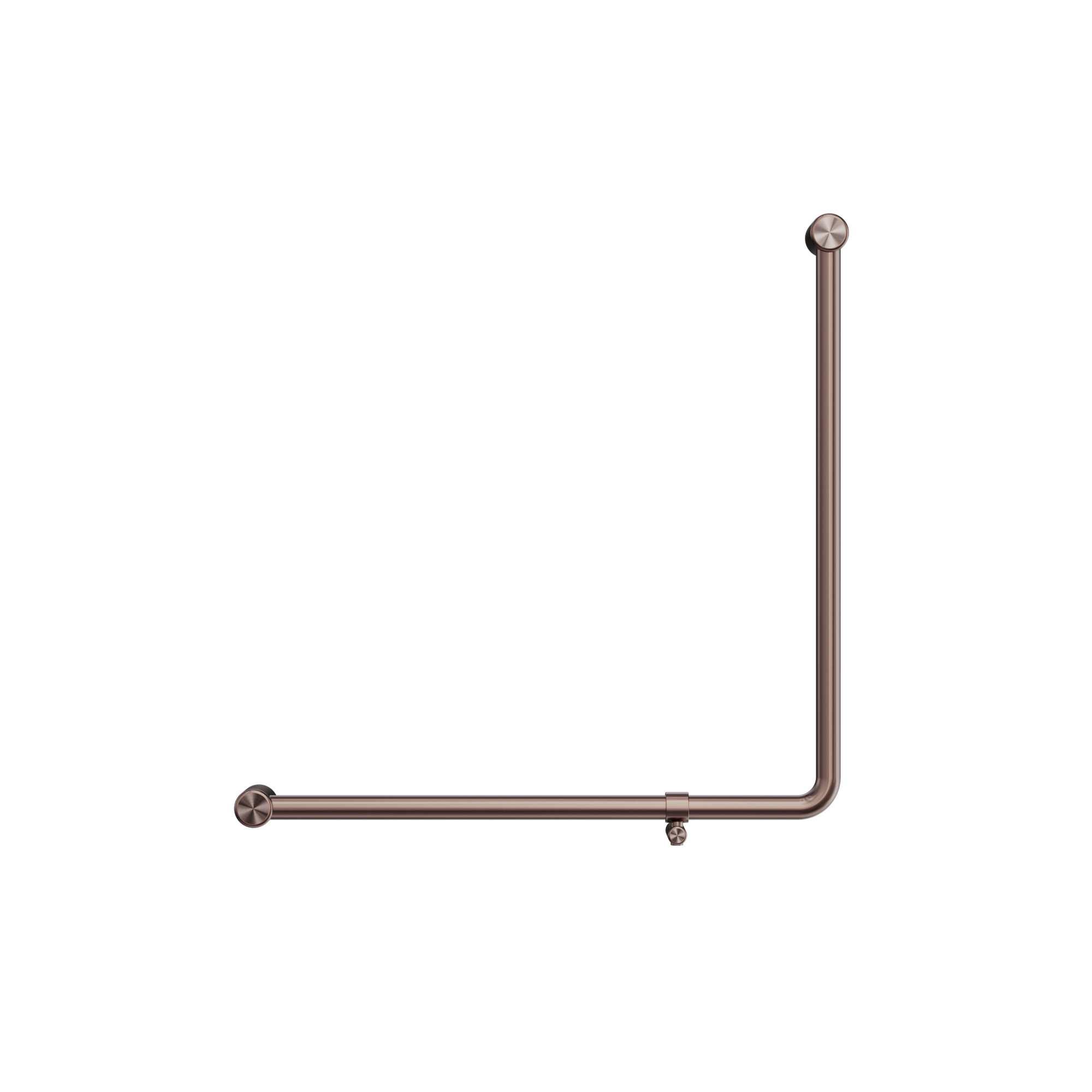 Mecca Care 32mm 90 Degree NZ4121 Accessible Toilet Grab Rail 750X750mm Brushed Bronze