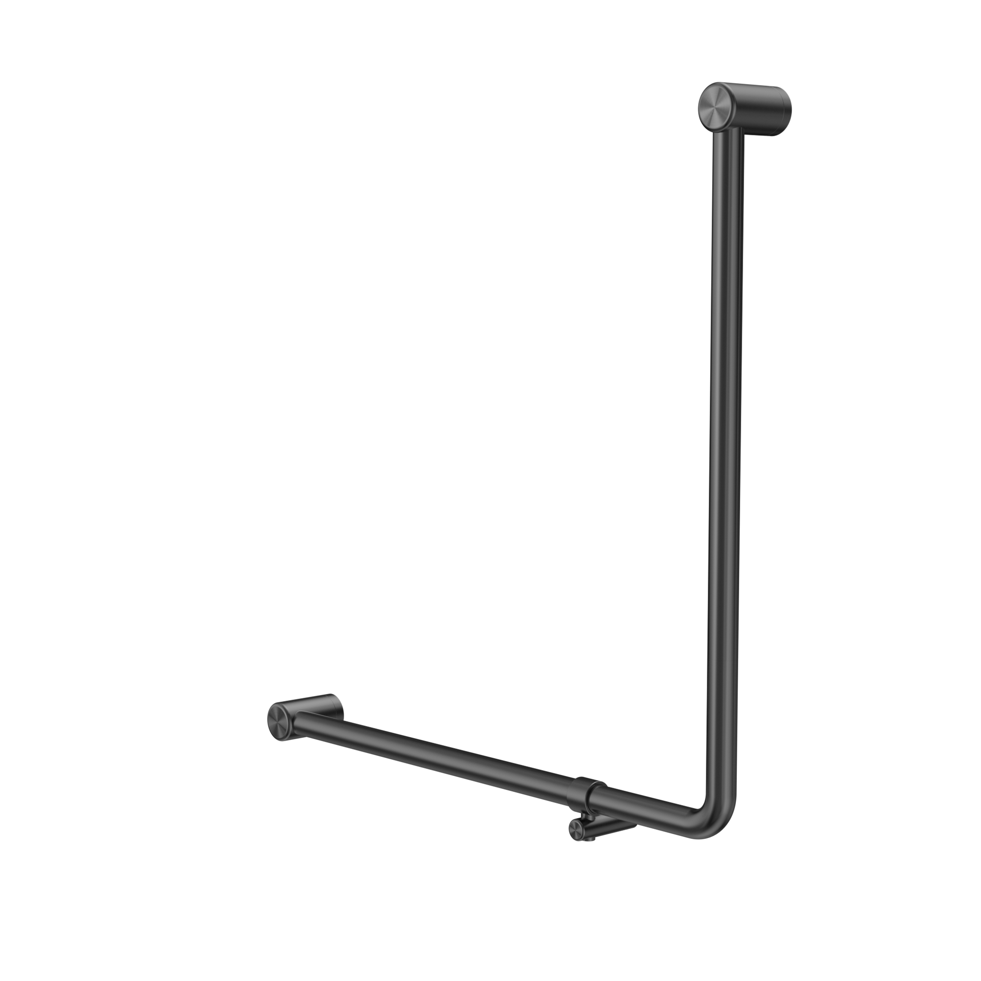 Mecca Care 32mm 90 Degree NZ4121 Accessible Toilet Grab Rail 750X750mm Gun Metal