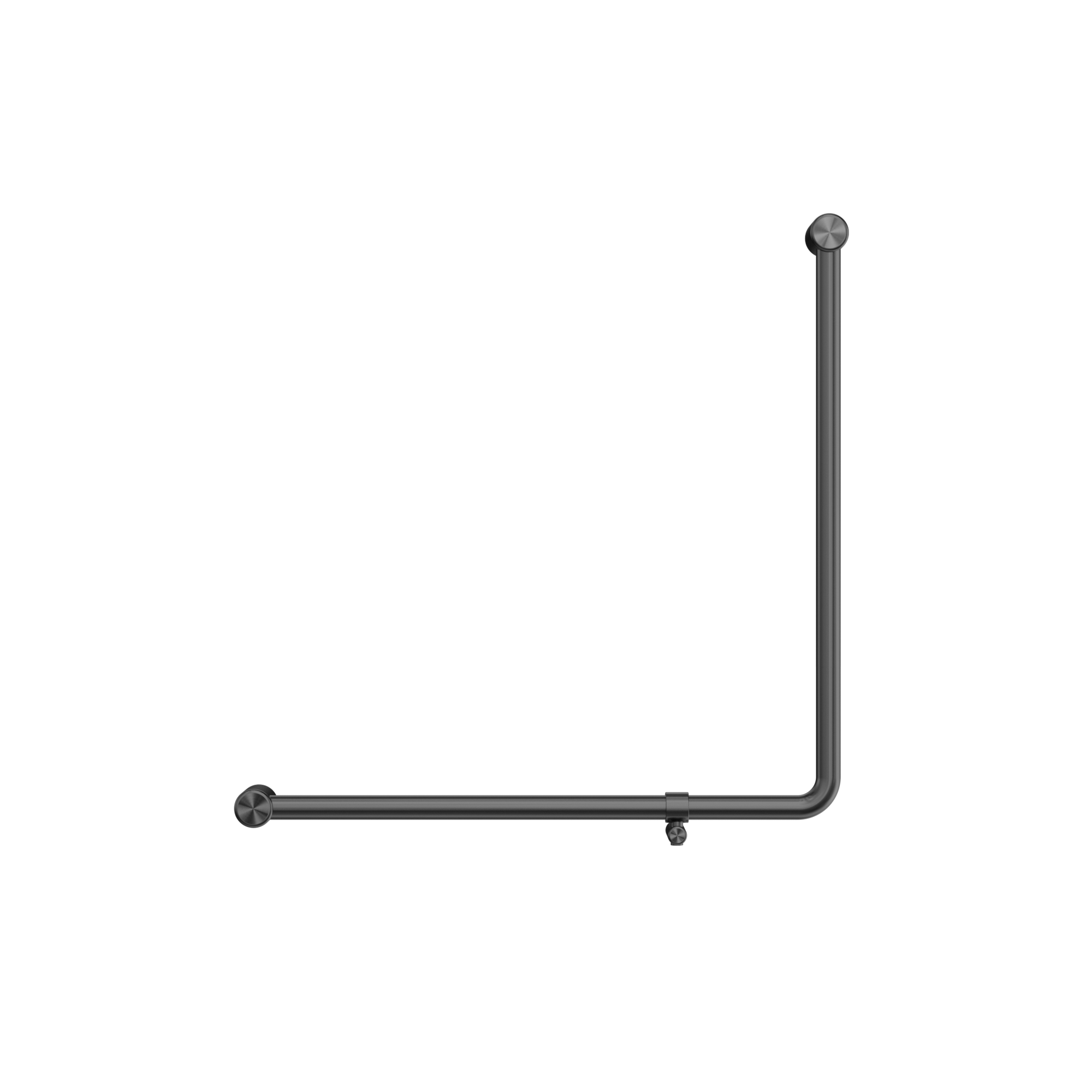 Mecca Care 32mm 90 Degree NZ4121 Accessible Toilet Grab Rail 750X750mm Gun Metal