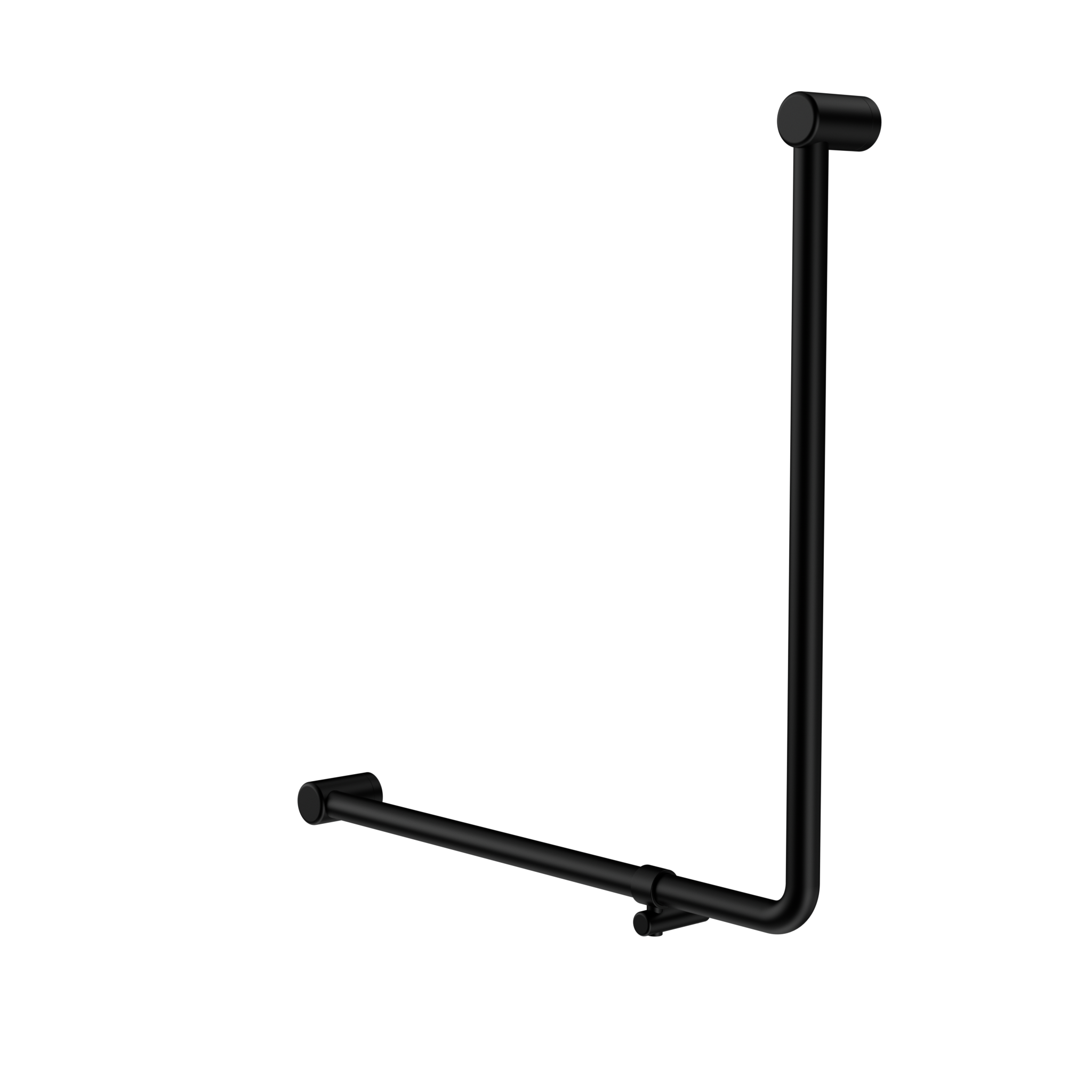 Mecca Care 32mm 90 Degree NZ4121 Accessible Toilet Grab Rail 750X750mm Matte Black