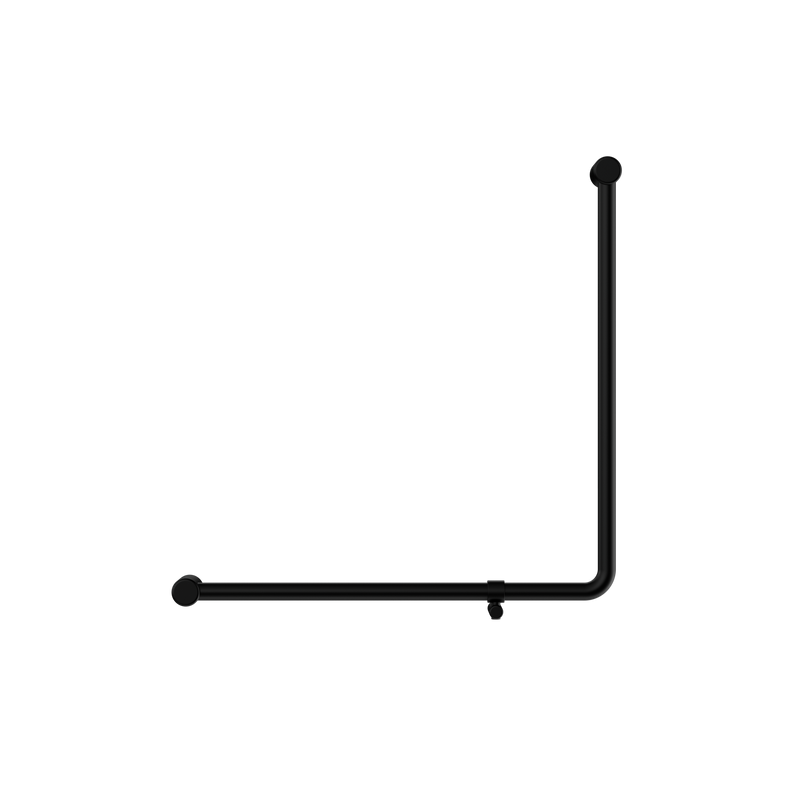 Mecca Care 32mm 90 Degree NZ4121 Accessible Toilet Grab Rail 750X750mm Matte Black