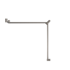 Mecca Care 32mm DDA Accessible Toilet Grab Rail Set 90 Degree Continuous 600X1065X1025mm Brushed Nickel