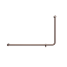 Mecca Care 32mm DDA Accessible Toilet 90 Degree Bent Tube Grab Rail 600X1000mm Brushed Bronze