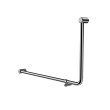Mecca Care 32mm DDA Accessible Toilet 90 Degree Bent Tube Grab Rail 600X1000mm Chrome
