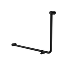 Mecca Care 32mm DDA Accessible Toilet 90 Degree Bent Tube Grab Rail 600X1000mm Matte Black