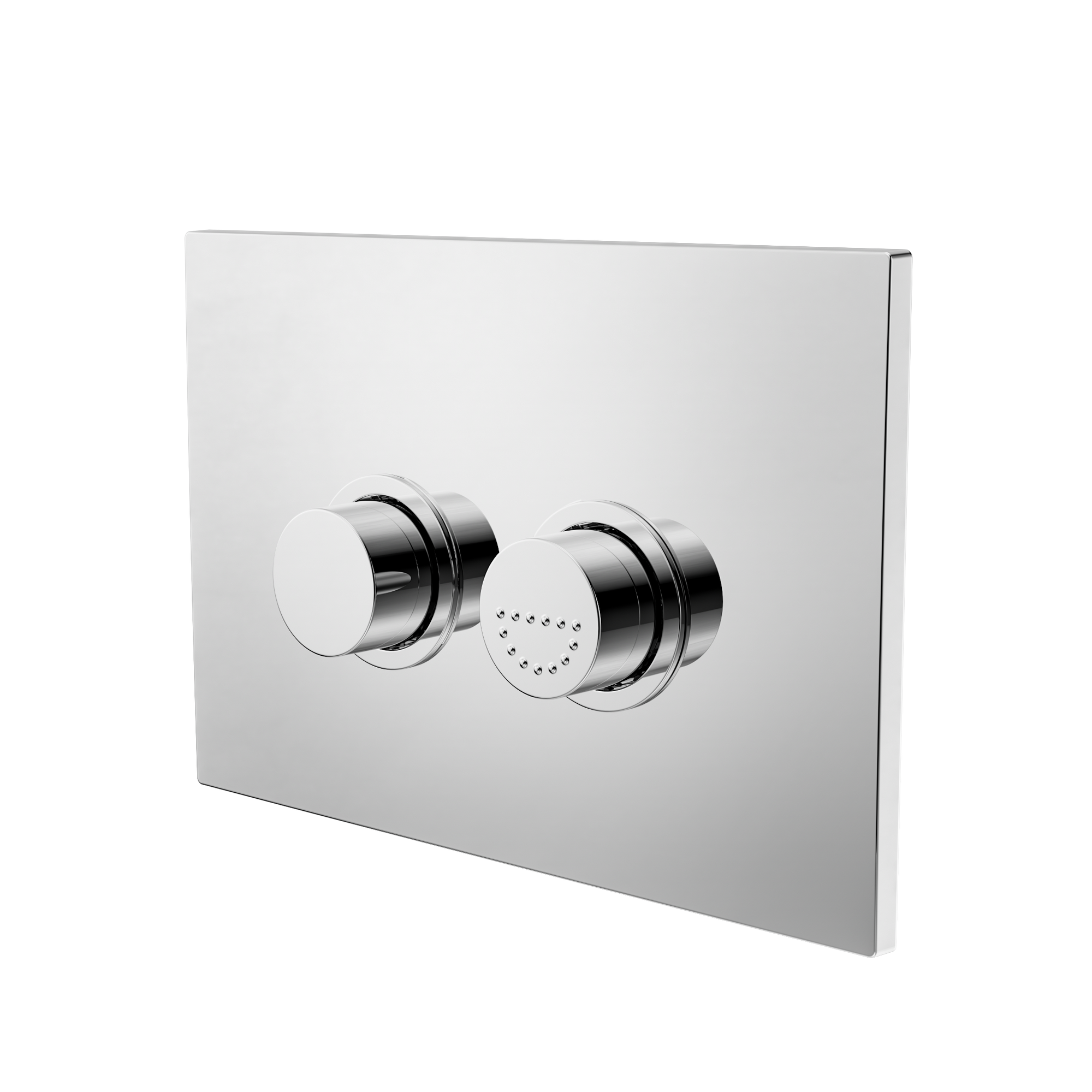 Mecca Care Raised Disabled Care Pneumatic Flush Buttons Plate DDA Accessible Toilet Compliant Chrome