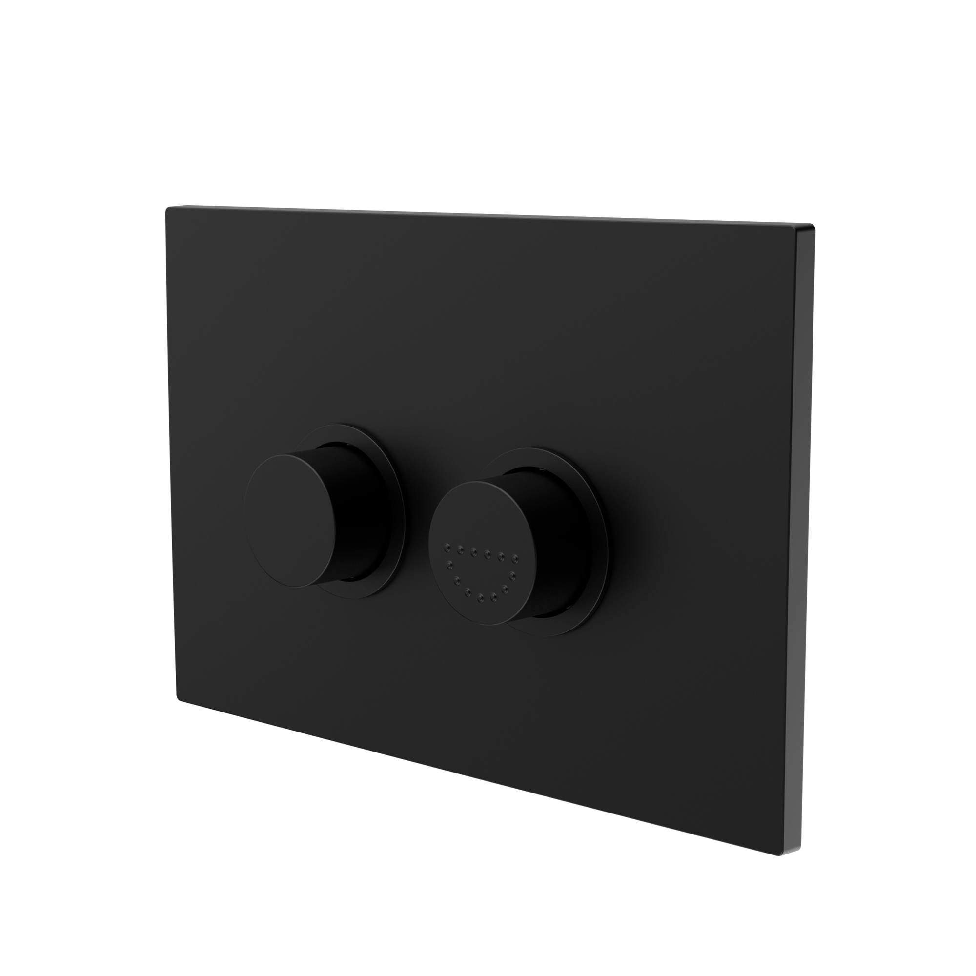Mecca Care Raised Disabled Care Pneumatic Flush Buttons Plate DDA Accessible Toilet Compliant Matte Black