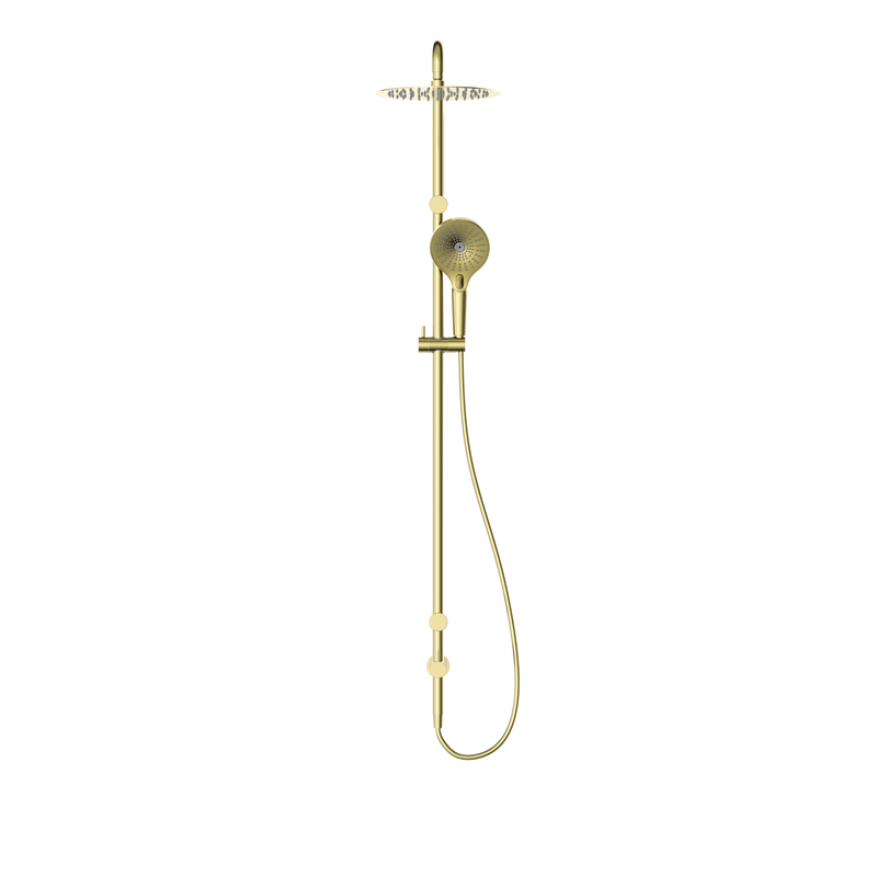 Mecca Care 25mm Grab Rail 900mm Twin Shower Set Brushed Gold