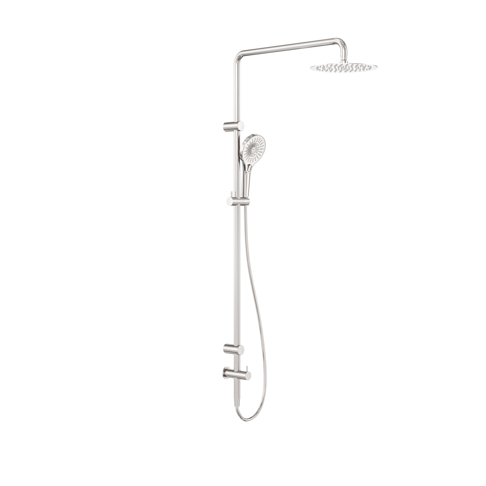 Mecca Care 25mm Grab Rail 900mm Twin Shower Set Brushed Nickel