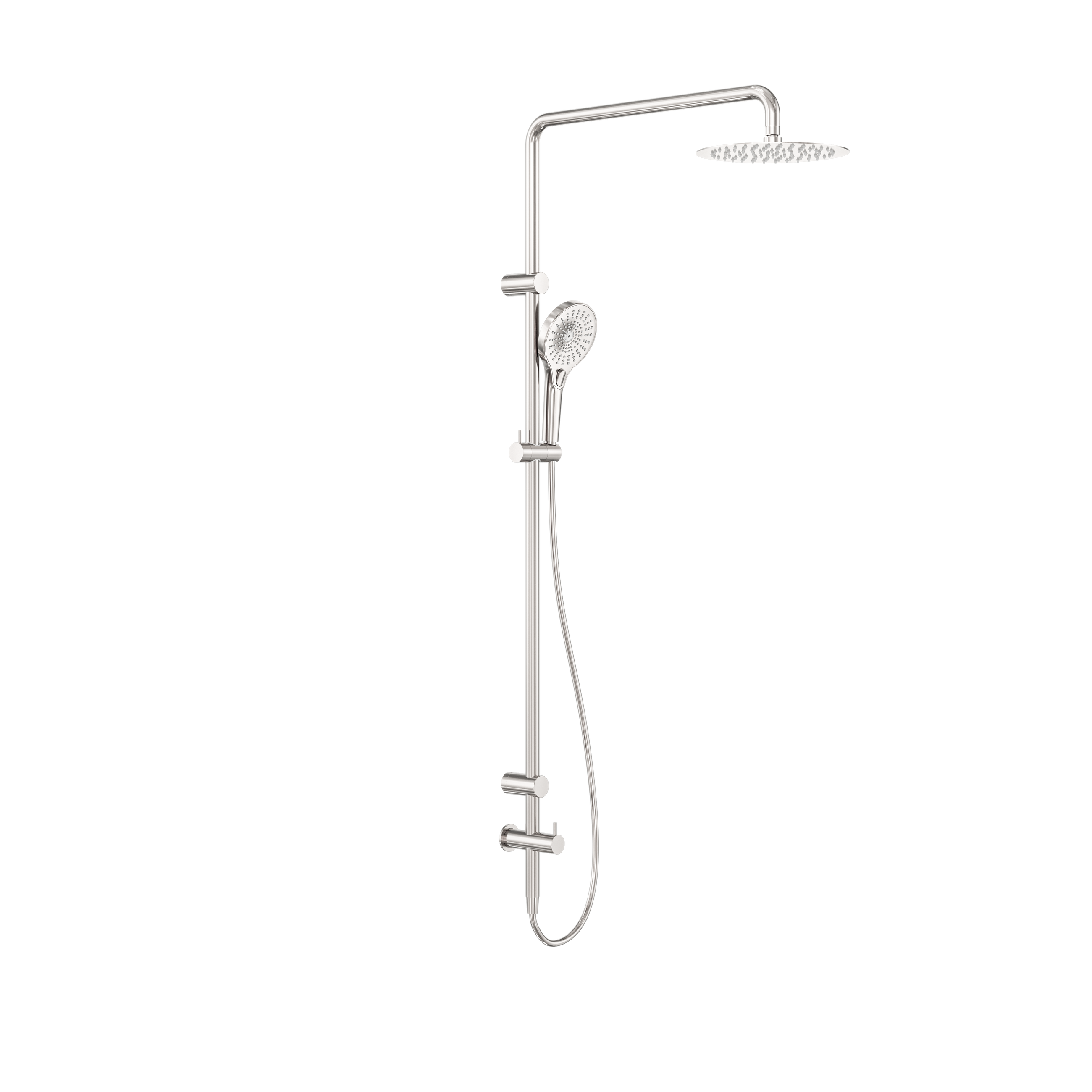 Mecca Care 25mm Grab Rail 900mm Twin Shower Set Brushed Nickel