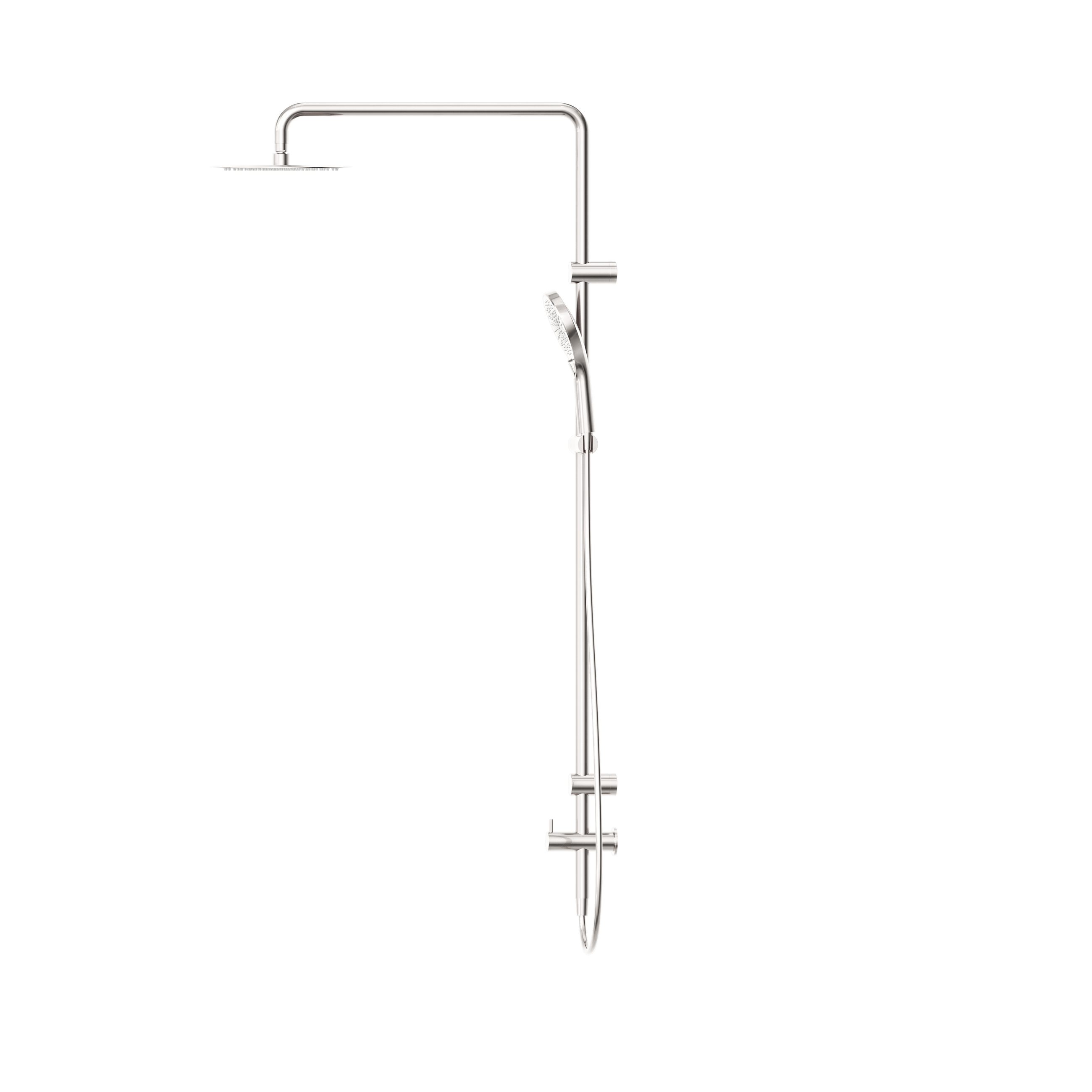 Mecca Care 25mm Grab Rail 900mm Twin Shower Set Brushed Nickel
