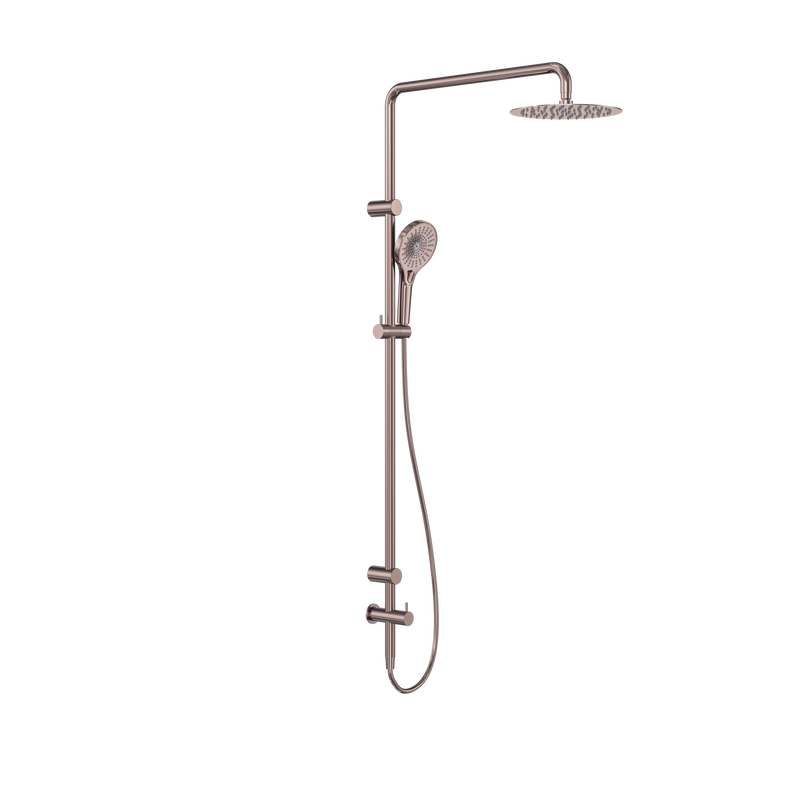 Mecca Care 25mm Grab Rail 900mm Twin Shower Set Brushed Bronze