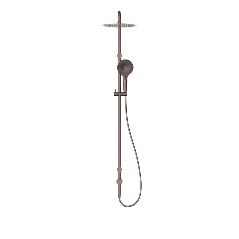 Mecca Care 25mm Grab Rail 900mm Twin Shower Set Brushed Bronze