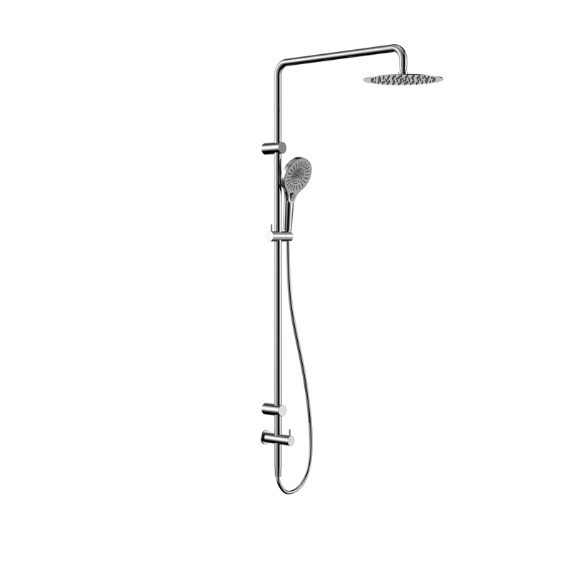 Mecca Care 25mm Grab Rail 900mm Twin Shower Set Chrome