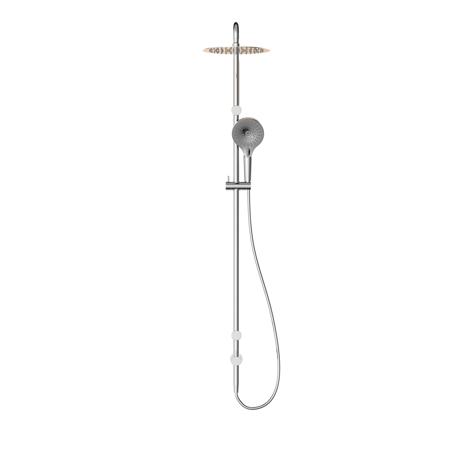 Mecca Care 25mm Grab Rail 900mm Twin Shower Set Chrome