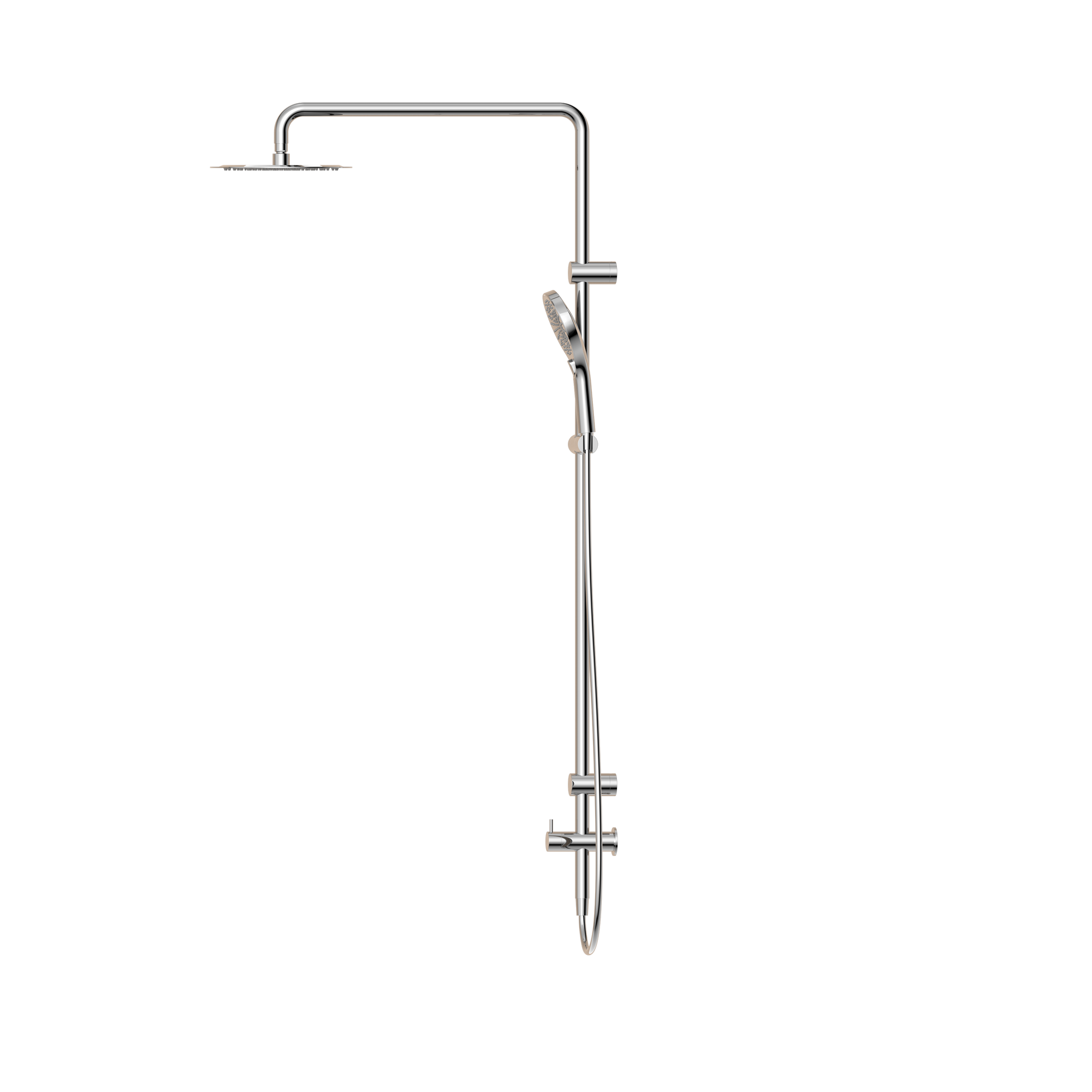 Mecca Care 25mm Grab Rail 900mm Twin Shower Set Chrome