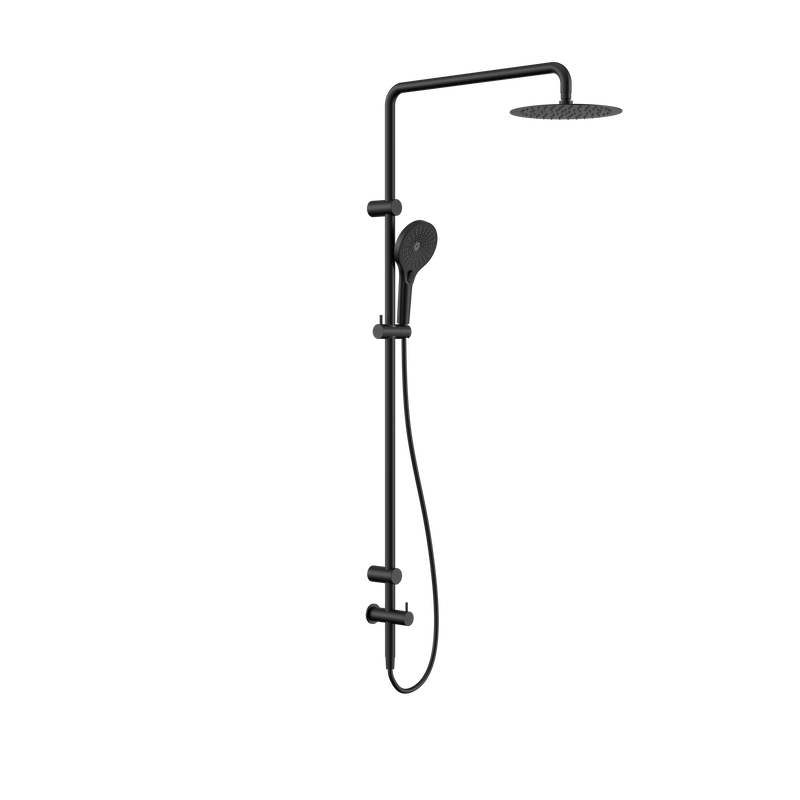 Mecca Care 25mm Grab Rail 900mm Twin Shower Set Matte Black