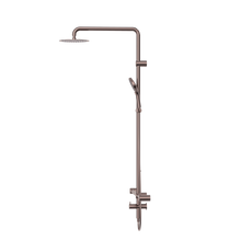 Mecca Care 32mm T Bar Grab Rail 1100x750mm Twin Shower Set Brushed Bronze