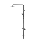Mecca Care 32mm T Bar Grab Rail 1100x750mm Twin Shower Set Gun Metal