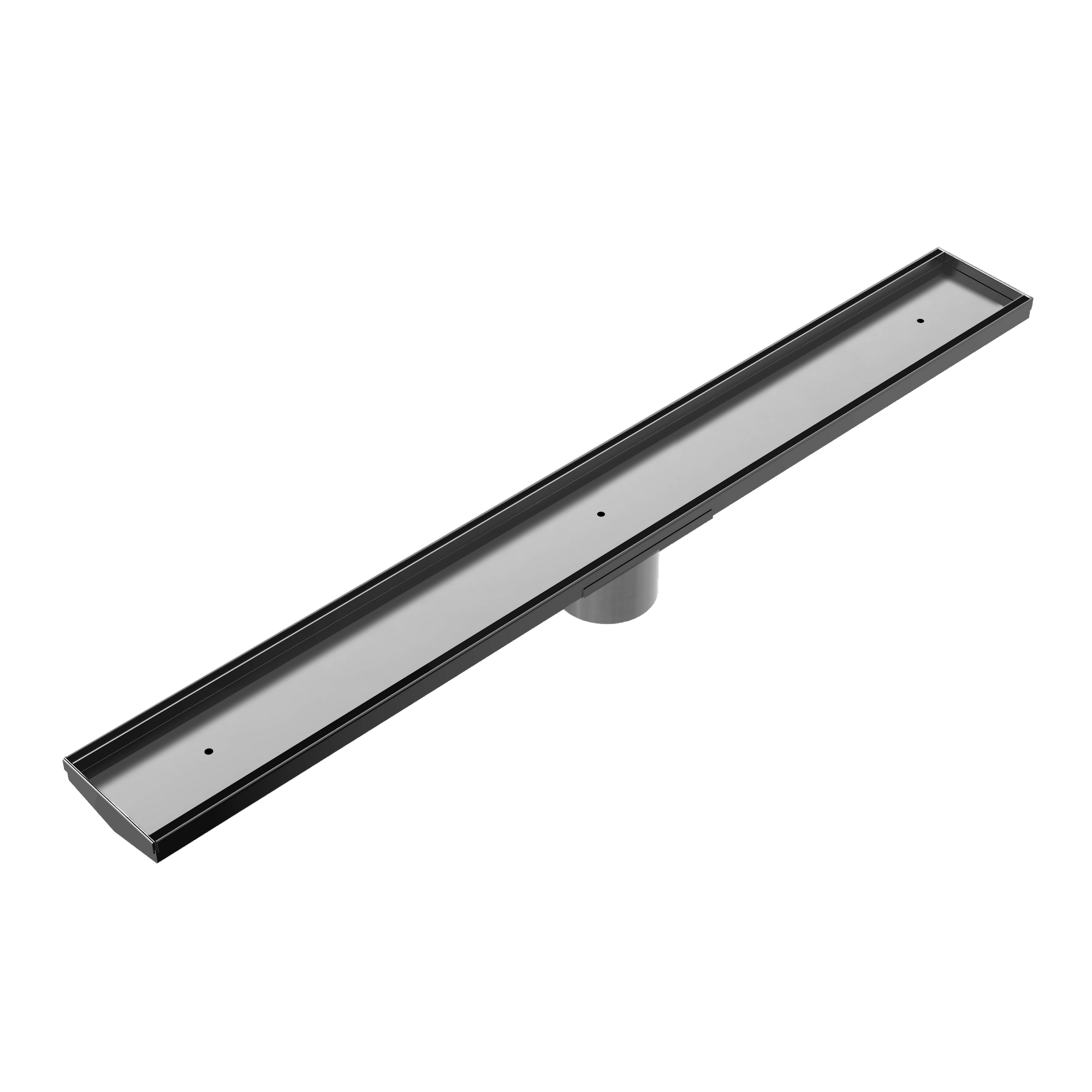 Tile Insert V Channel 900x106mm Floor Grate 80mm Outlet Gun Metal