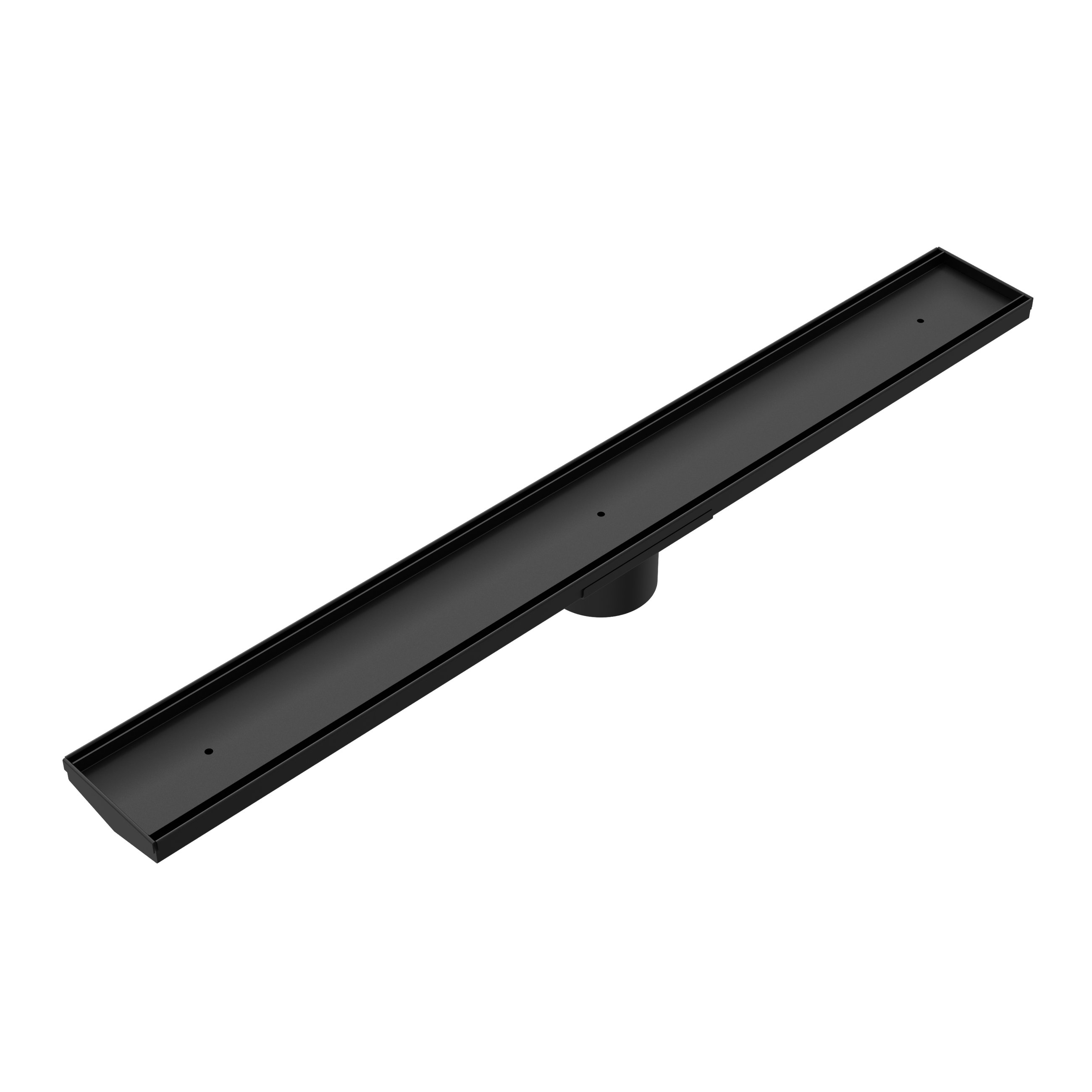 Tile Insert V Channel 800x106mm Floor Grate 80mm Outlet Matte Black