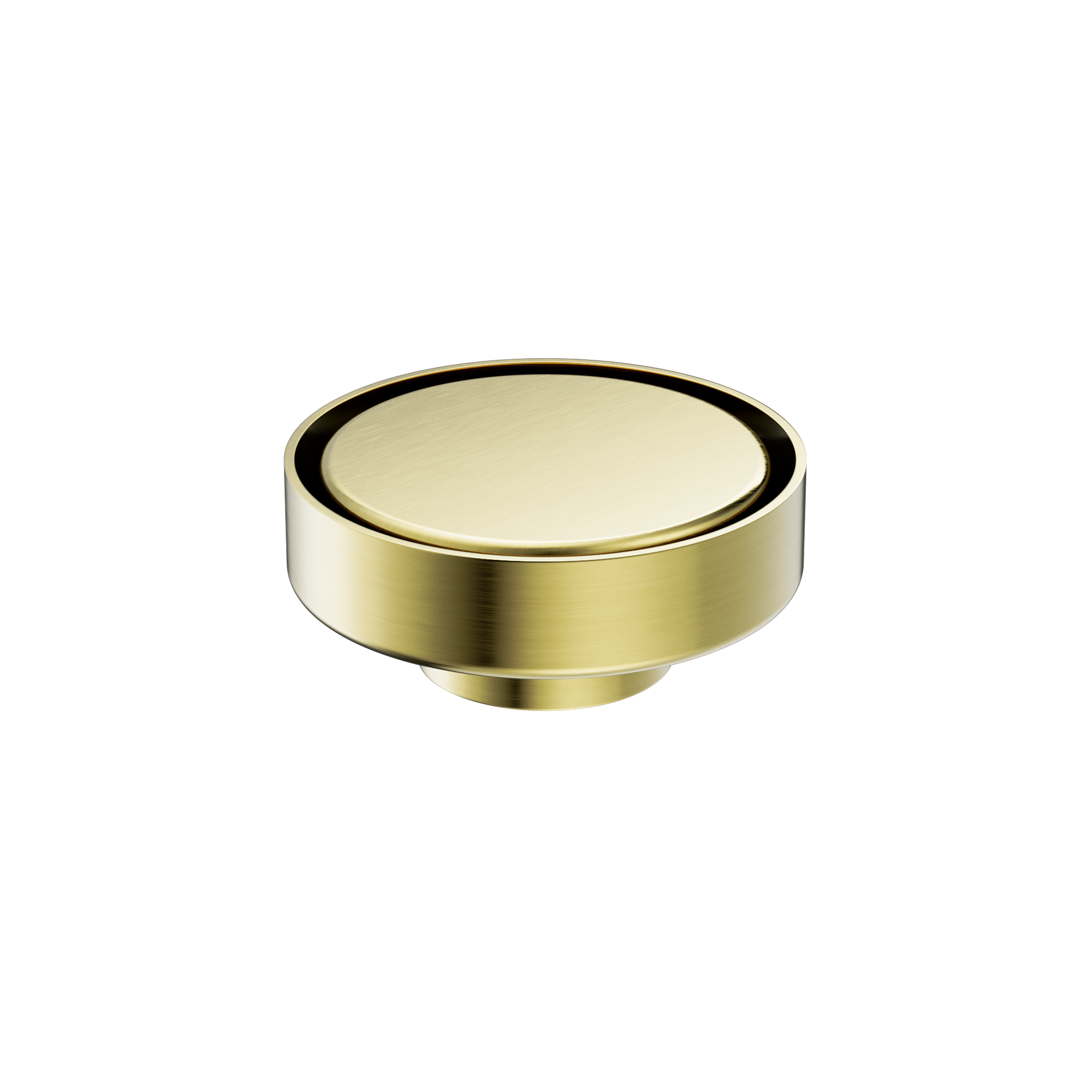 100mm Round Tile Insert Floor Waste 50mm Outlet Brushed Gold
