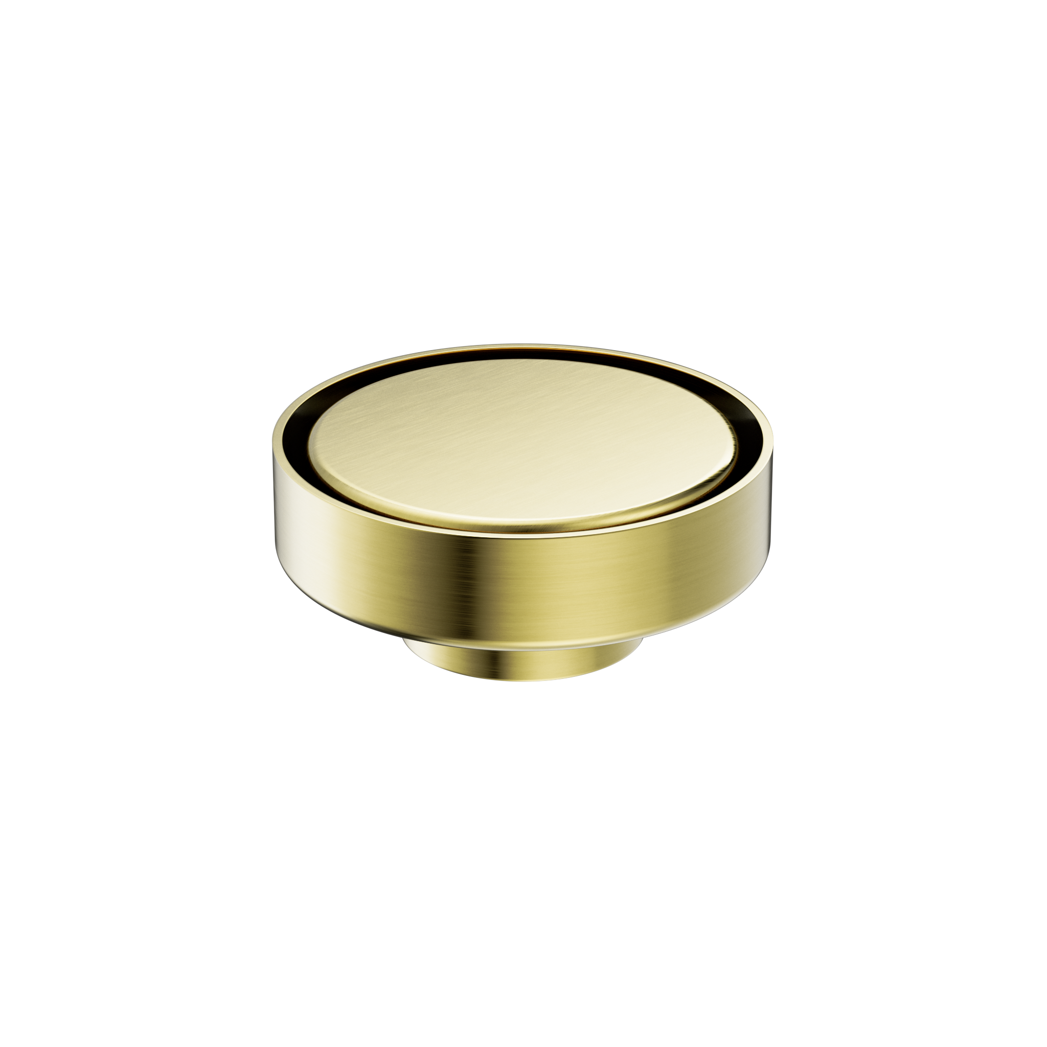100mm Round Tile Insert Floor Waste 50mm Outlet Brushed Gold