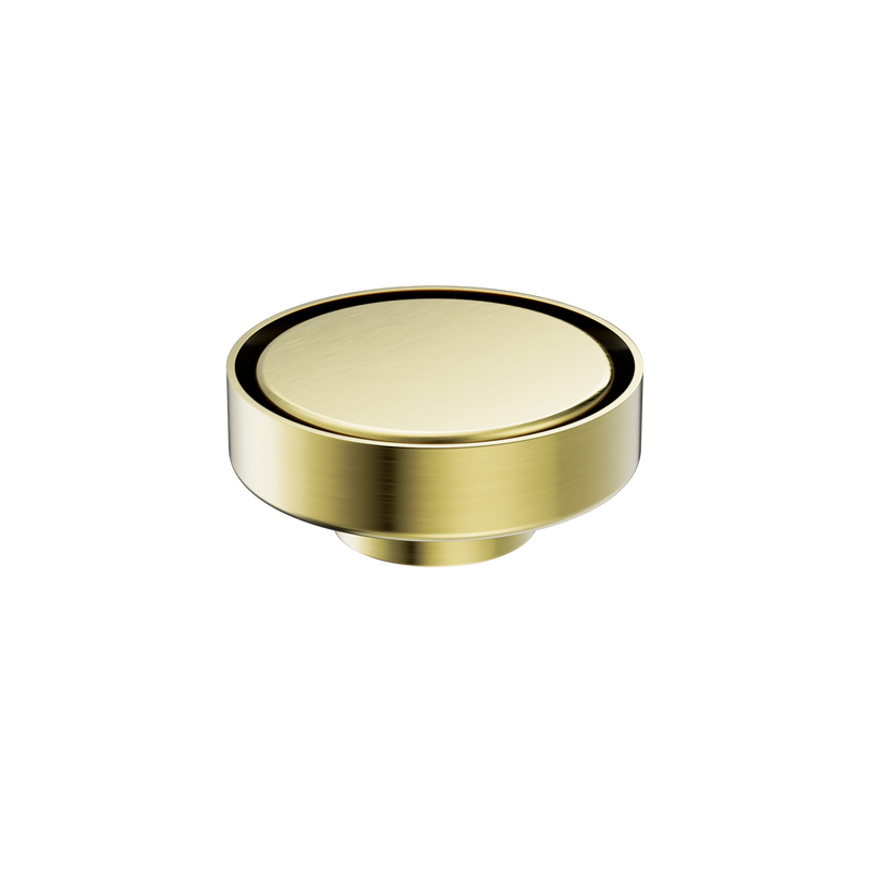 100mm Round Tile Insert Floor Waste 50mm Outlet Brushed Gold