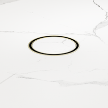 100mm Round Tile Insert Floor Waste 50mm Outlet Brushed Gold