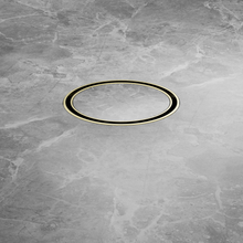 100mm Round Tile Insert Floor Waste 50mm Outlet Brushed Gold