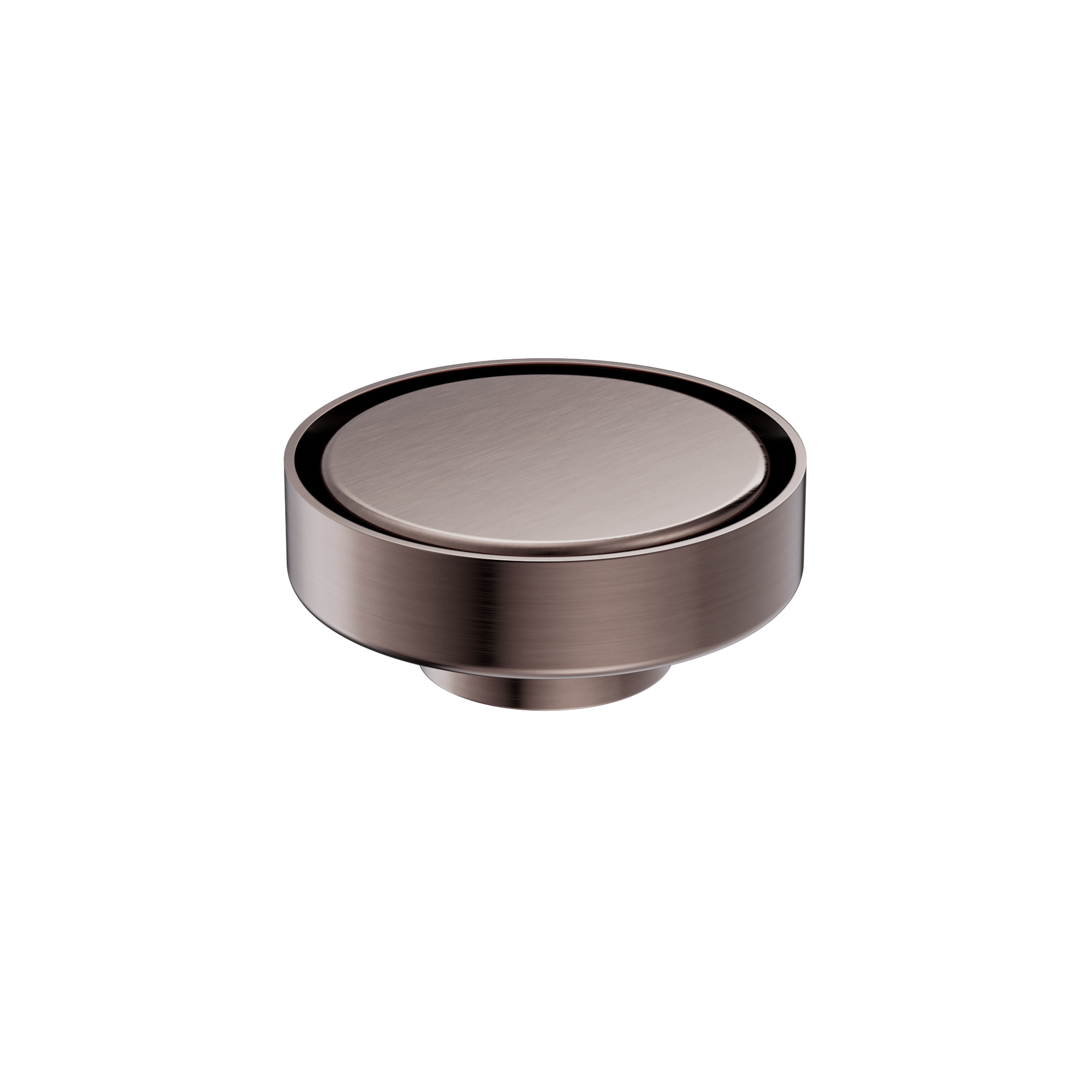 100mm Round Tile Insert Floor Waste 50mm Outlet Brushed Bronze