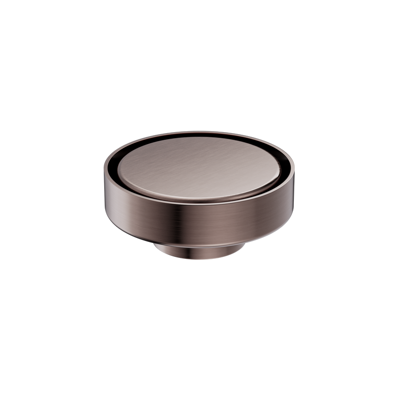 100mm Round Tile Insert Floor Waste 50mm Outlet Brushed Bronze