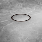 100mm Round Tile Insert Floor Waste 50mm Outlet Brushed Bronze