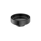 100mm Round Tile Insert Floor Waste 50mm Outlet Gun Metal