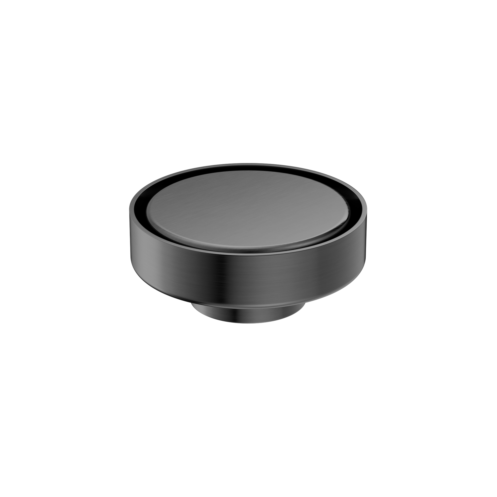 100mm Round Tile Insert Floor Waste 50mm Outlet Gun Metal
