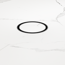 100mm Round Tile Insert Floor Waste 50mm Outlet Gun Metal