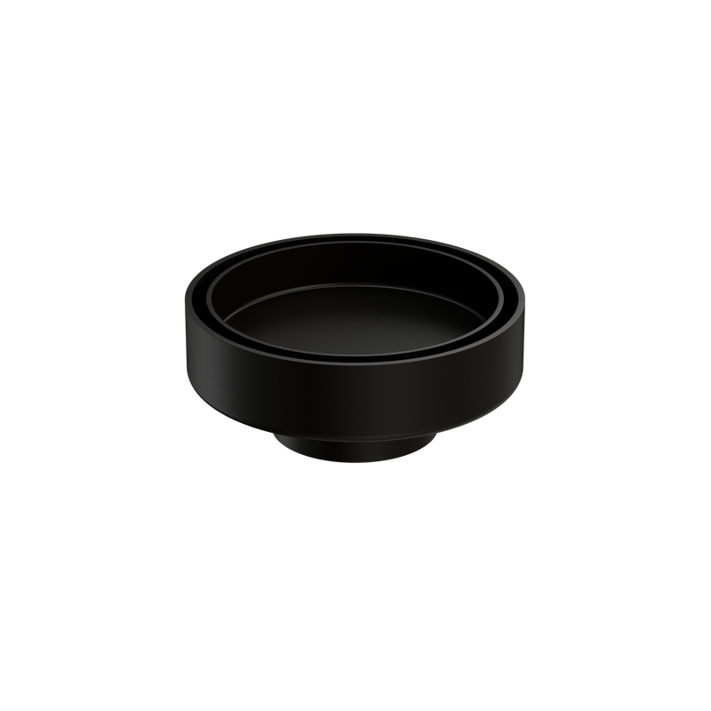 100mm Round Tile Insert Floor Waste 50mm Outlet Matte Black