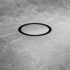 100mm Round Tile Insert Floor Waste 50mm Outlet Matte Black